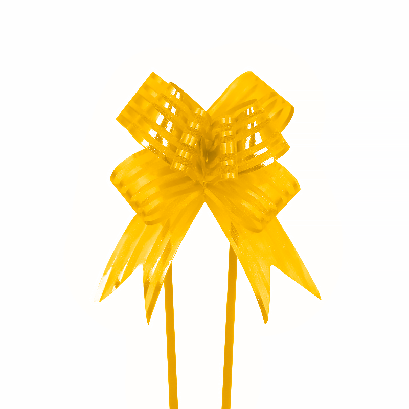 Бант-затяжка Lesko Gold 30 мм для подарков