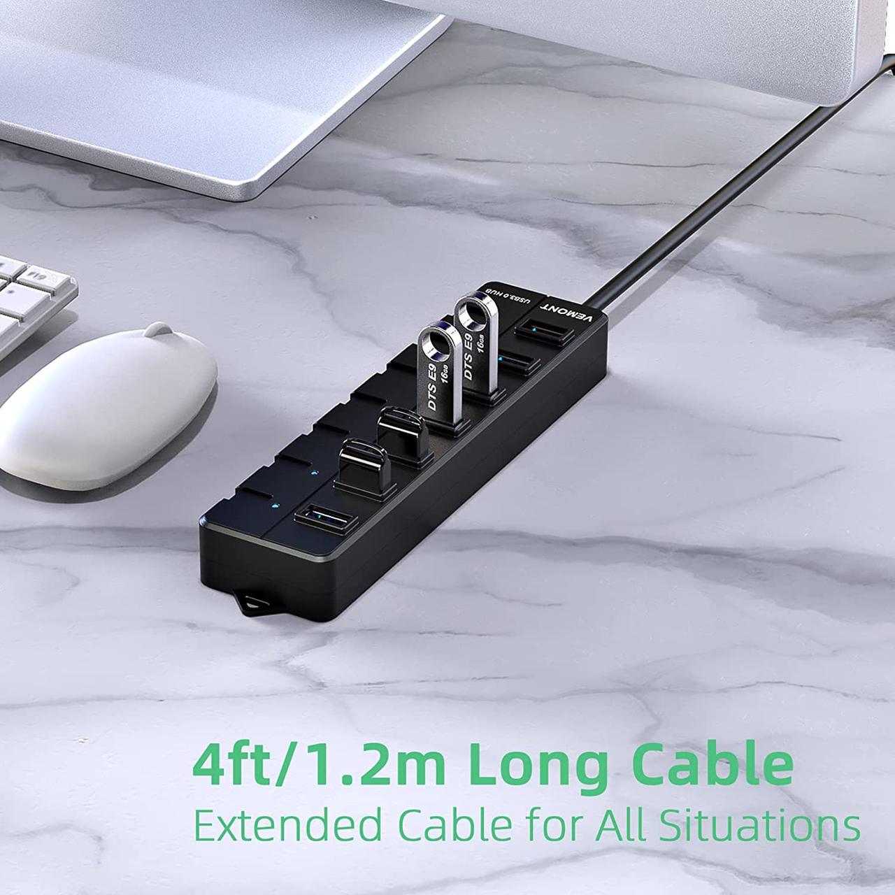 Концентратор USB Vemont (1652334599) - фото 3 Концентратор USB Vemont (1652334599) - фото 3