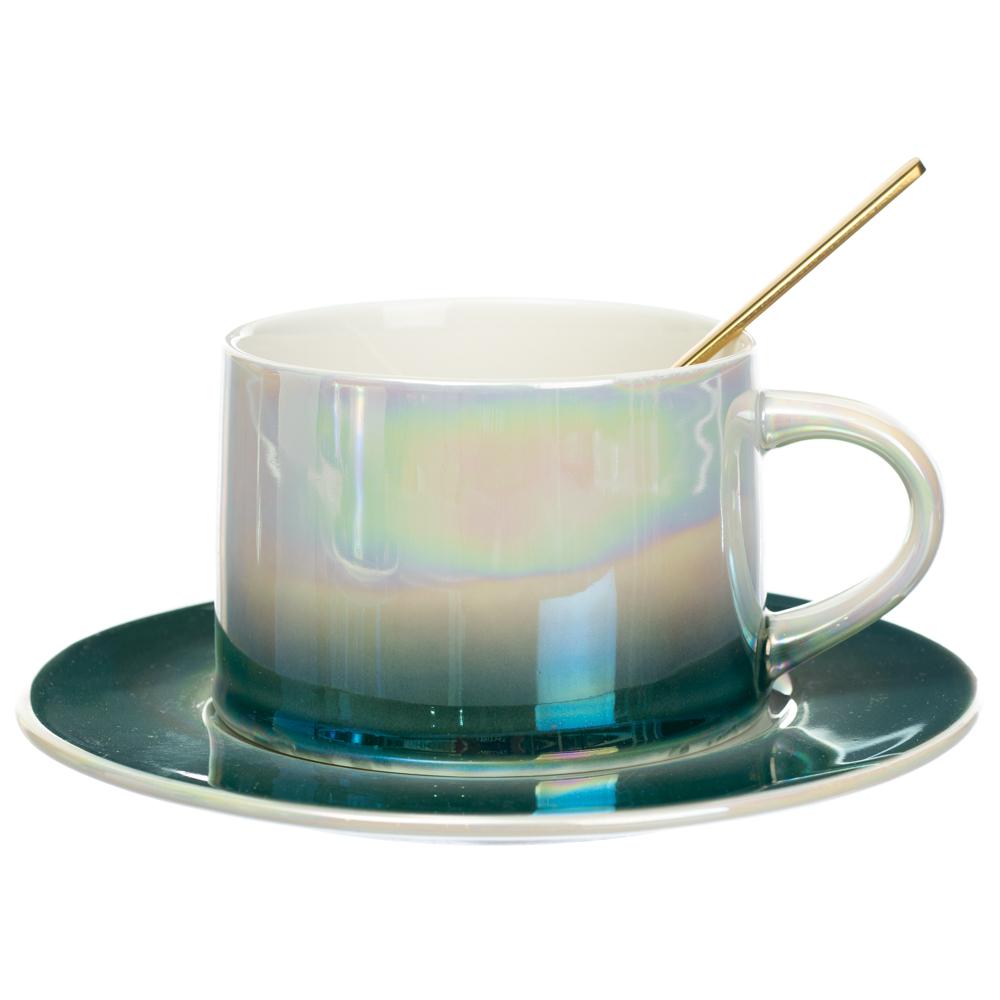 Керамическая чашка Elisey Galaxy 200 мл Зеленый (8805-034)