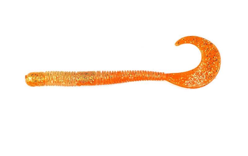 Силіконовий хробак Fox Crawler №010 їстівний 10 см 6 шт. Orange/Gold (6696)