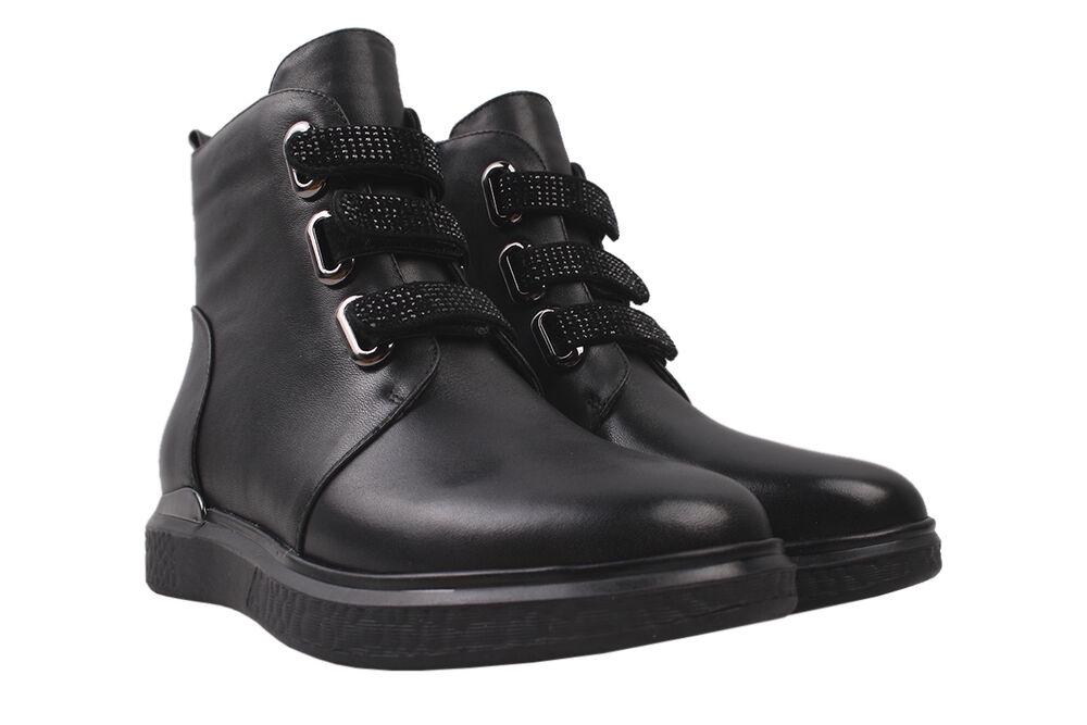 Ботинки Molared на низком ходу женские из кожи р. 39 Черный (25-20DHC)