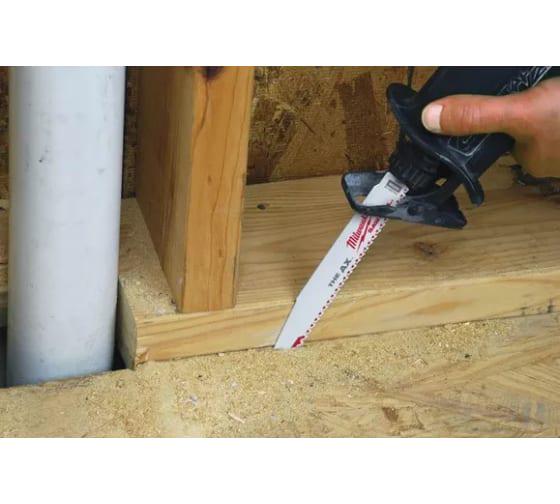 Полотно для шабельної пили Milwaukee по дереву із цвяхами та пластику Heavy Duty AX 5 шт. (48005026) - фото 9 Полотно для шабельної пили Milwaukee по дереву із цвяхами та пластику Heavy Duty AX 5 шт. (48005026) - фото 9