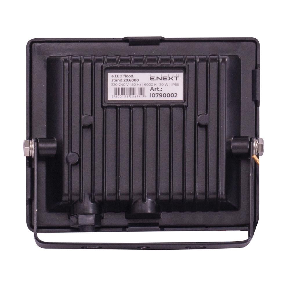 Прожектор LED E.NEXT e.LED.flood.stand.20.6000 20W 220V 1600lm 6000K IP65 110x28x90 мм (l0790002) - фото 3