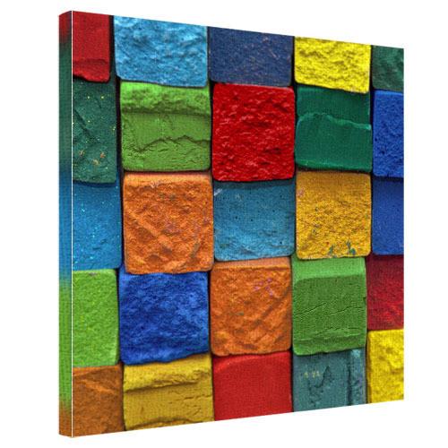 Картина на холсте Цветные камни 50х50 см (H5050_YM012)