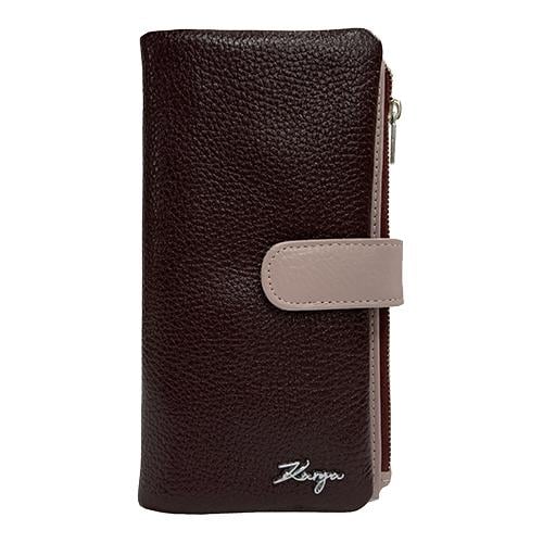 Кошелек женский кожаный Karya Бордовый (1129-243)