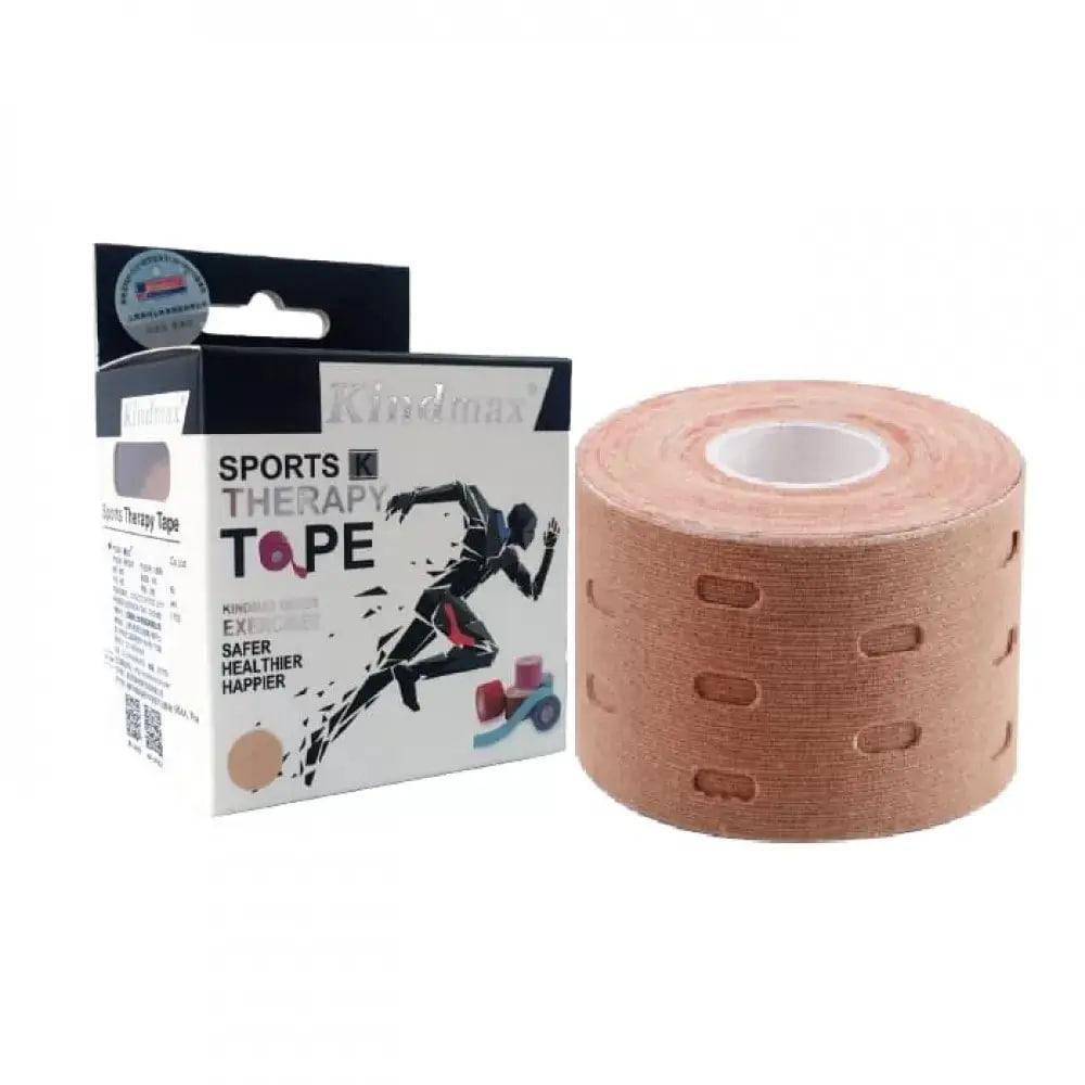 Тейп кинезиологический перфорированный Kindmax 5 см х 5 м Телесный (ДА-00040)