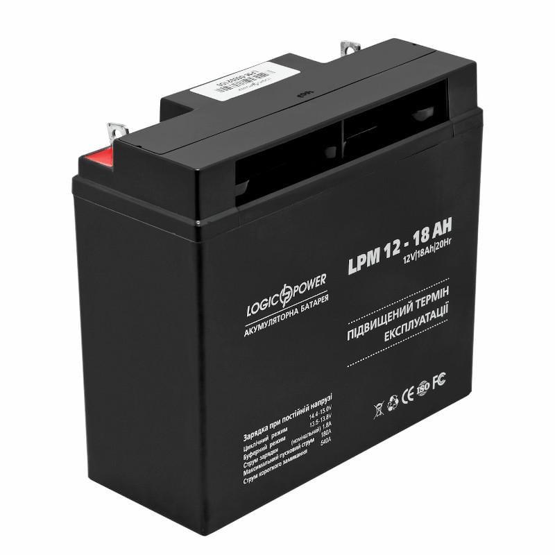 Аккумуляторная батарея свинцово-кислотная LogicPower AGM LPM 12-18 Ah (29879686) Аккумуляторная батарея свинцово-кислотная LogicPower AGM LPM 12-18 Ah (29879686)