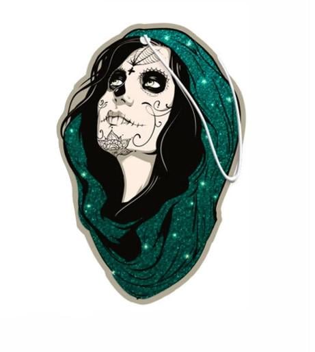 Ароматизатор ароматический Aroma Car Dia De Los Muertos Green Diamond Girl Ароматизатор ароматический Aroma Car Dia De Los Muertos Green Diamond Girl