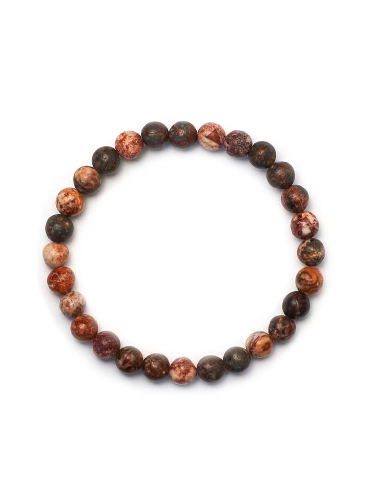 Браслет из красной натуральной яшмы (5016)