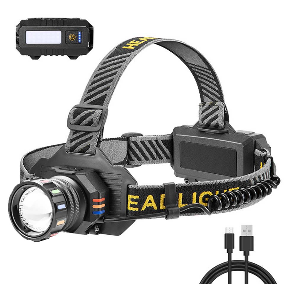 Фонарь налобный BL-T701C-TG 2x18650