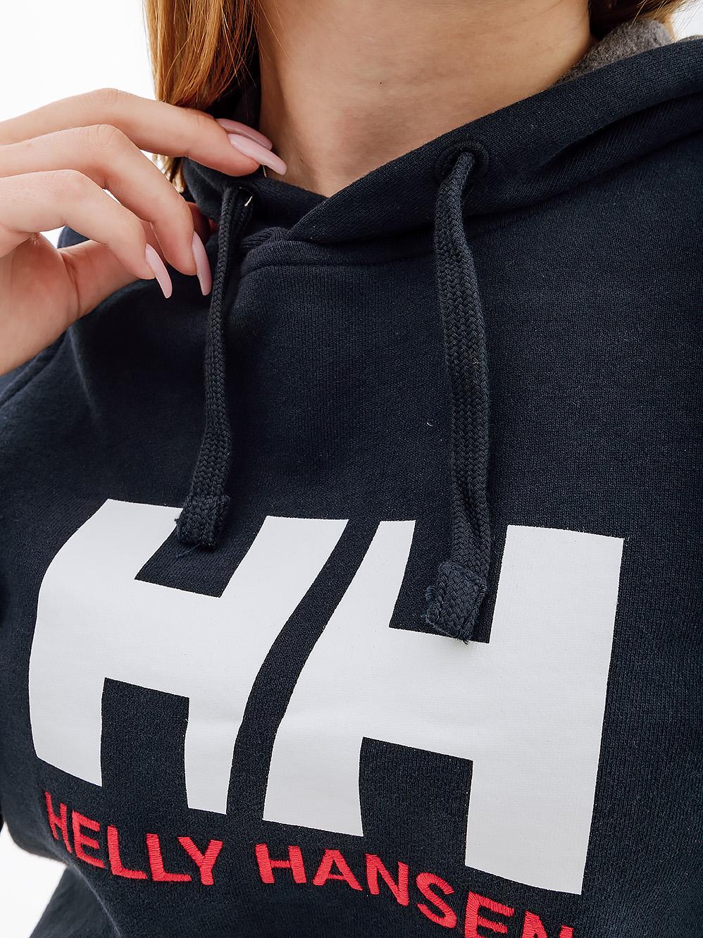 Худи женское Helly Hansen W HH LOGO HOODIE XS Синий (7d33978-597 XS) - фото 2 Худи женское Helly Hansen W HH LOGO HOODIE XS Синий (7d33978-597 XS) - фото 2