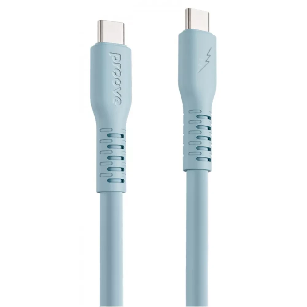 Кабель Proove Eternal Type-C to Type-C 60W силикон 2 м Голубой