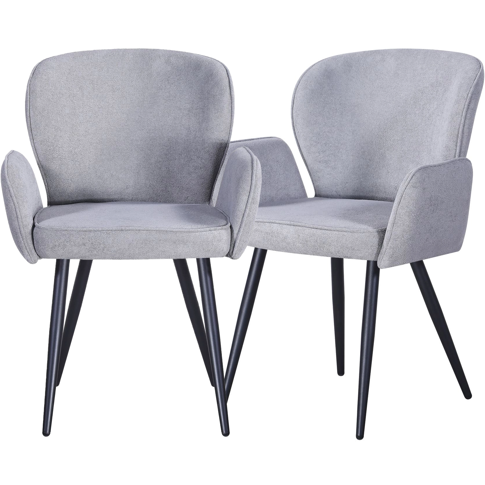 Сет из 2-х стульев обеденных Angie с подлокотниками Light grey (13508)