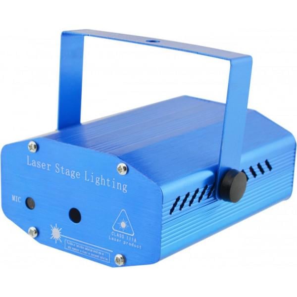 Лазерный проектор UKC Disco Laser DL-09 2in1 со штативом световые эффекты Blue - фото 3 Лазерный проектор UKC Disco Laser DL-09 2in1 со штативом световые эффекты Blue - фото 3