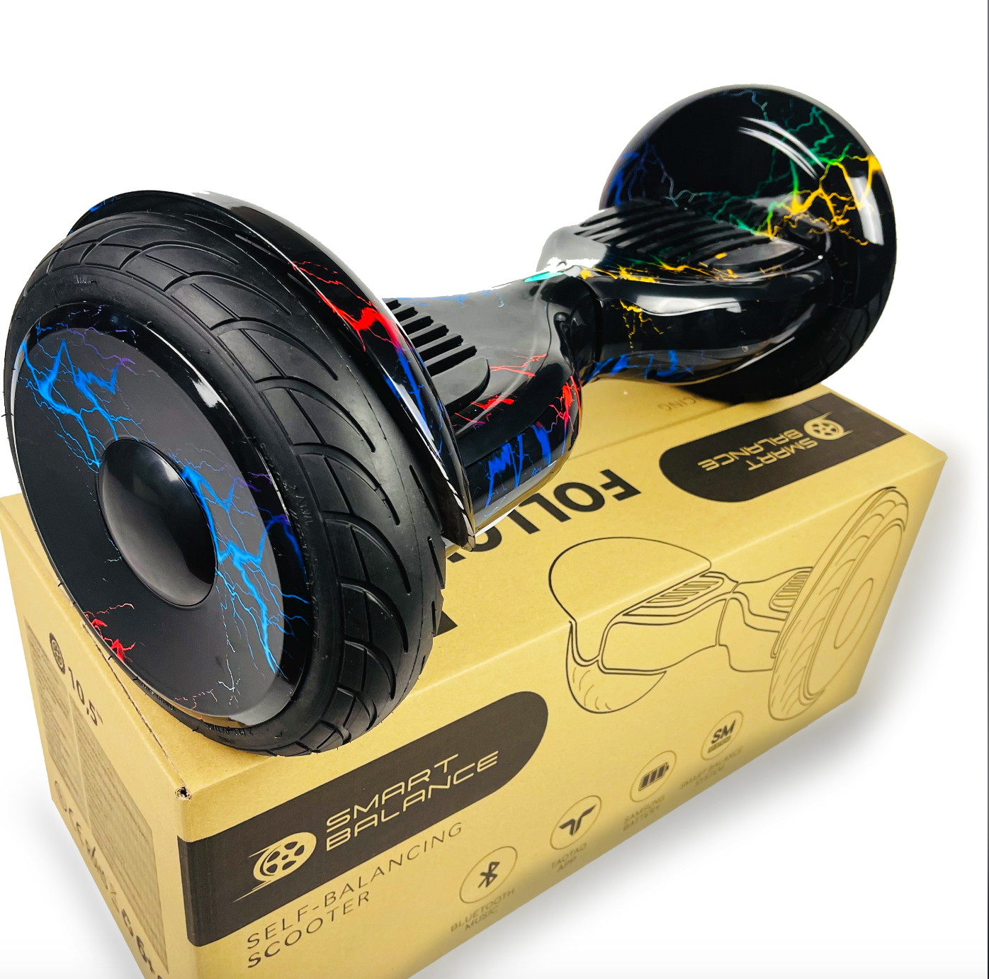 Гироборд Smart Balance 10.5" PRO 2021 Цветная молния