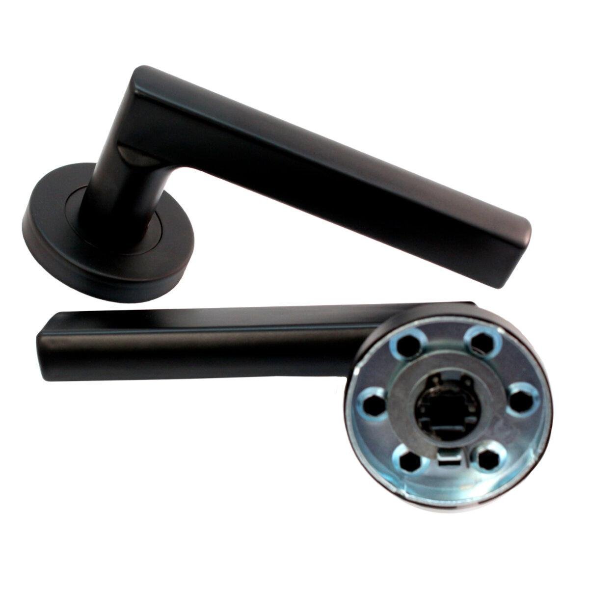 Дверная ручка Protect Open R ф/з Черный матовый (2473327483) - фото 3