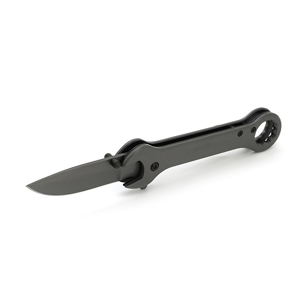 Нож складной 05298 с гаечным ключом со стальной ручкой (YUT_V10449)