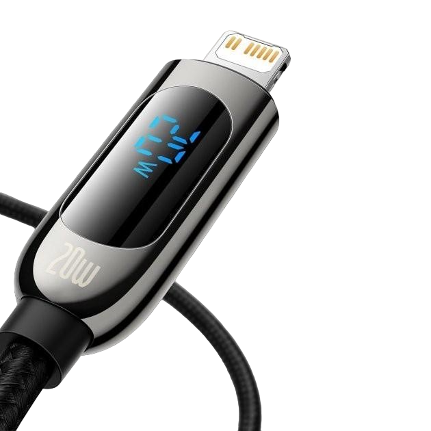 Кабель Baseus CATLSK-01 Display Cable Type-C to Lightning 20W 1 м Black