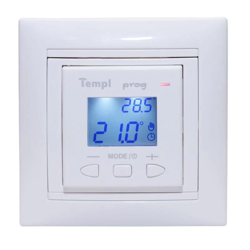 Терморегулятор для теплого пола Templ 3600 W LTC 070 Prog Белый (1009474-White) - фото 1