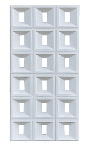 3D-панель Пекин 1200х600х30 мм Белый (2385831323)