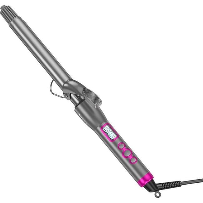 Плойка для укладання волосся Hoco HP43 Electric manual curling iron with digital display 6 режимів Grey (613333)