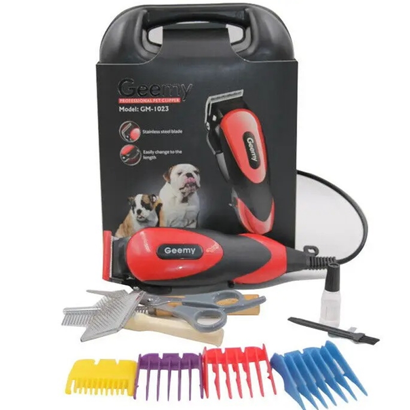 Машинка для стрижки тварин Geemy GM-1023 набір (tf7462) - фото 5 Машинка для стрижки тварин Geemy GM-1023 набір (tf7462) - фото 5