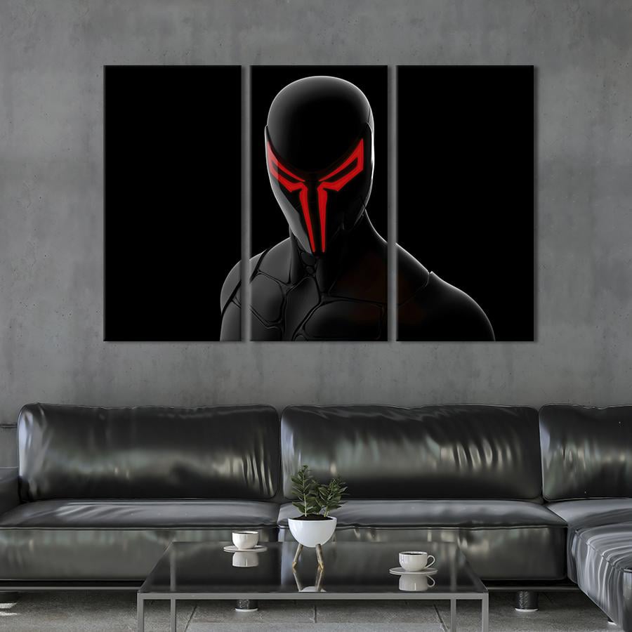 Картина на холсте триптих Spider-Man 2099 78x48 см (1509-31)