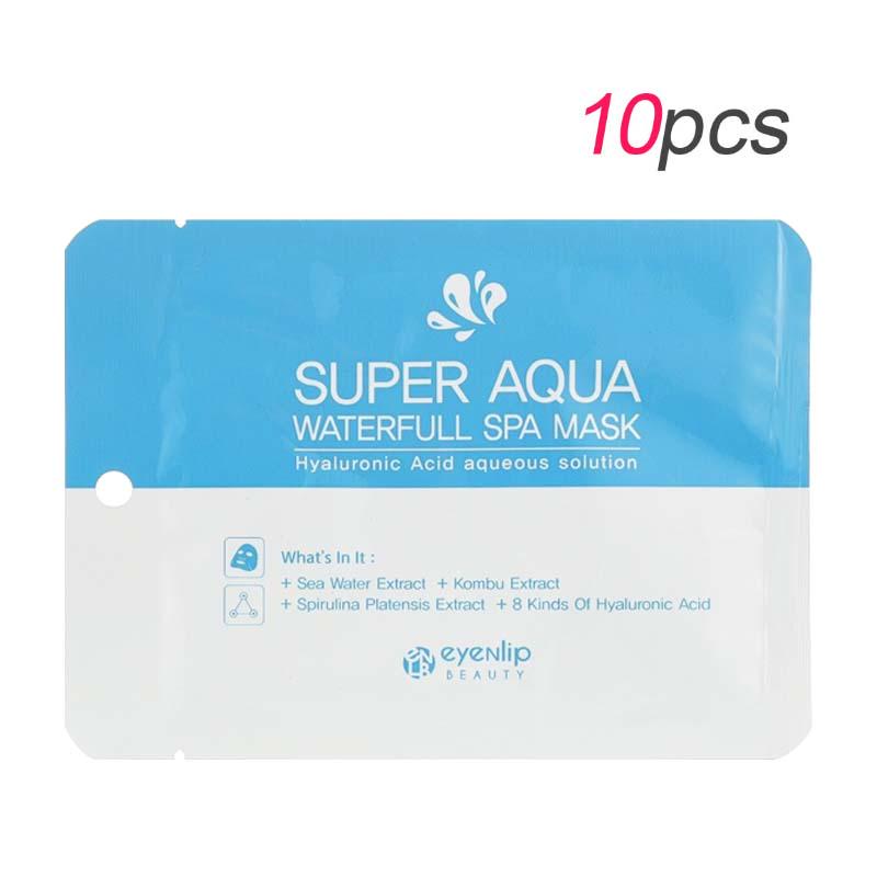 Набор увлажняющих масок для лица Eyenlip Super Aqua Waterfull Spa Mask 25 мл 10 шт. (8809555252818)