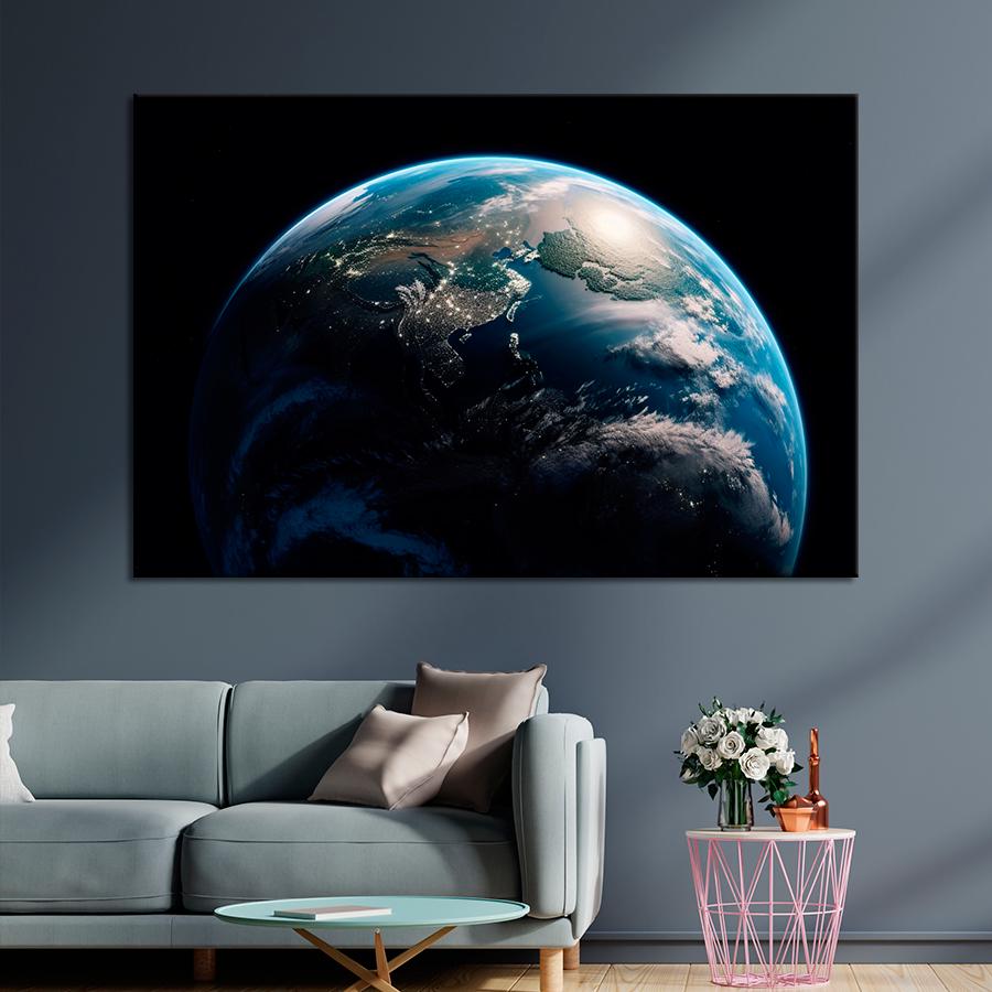 Картина космос Планета Земля 51x34 см (A1289-1)