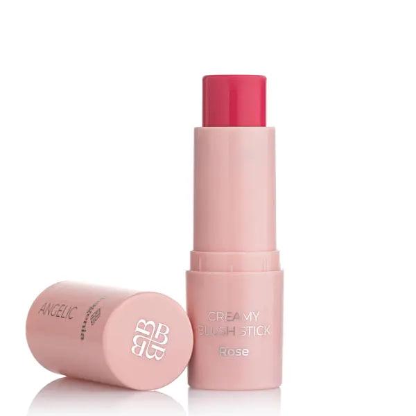 Румяна для лица Bogenia Angelic Creamy Blush Stick Rose - фото 1