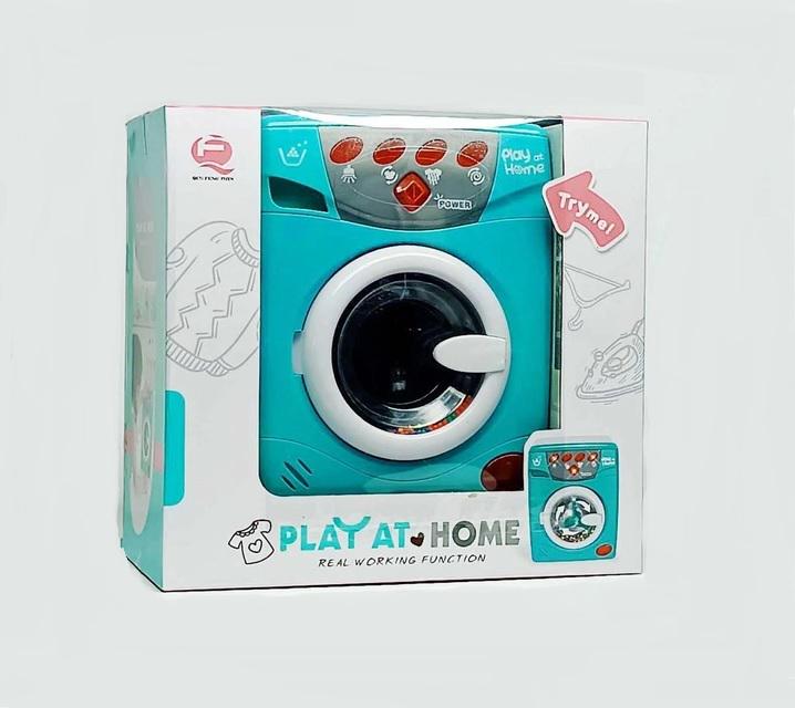 Машина стиральная Свет звук барабан на батарейках Turquoise (99728)