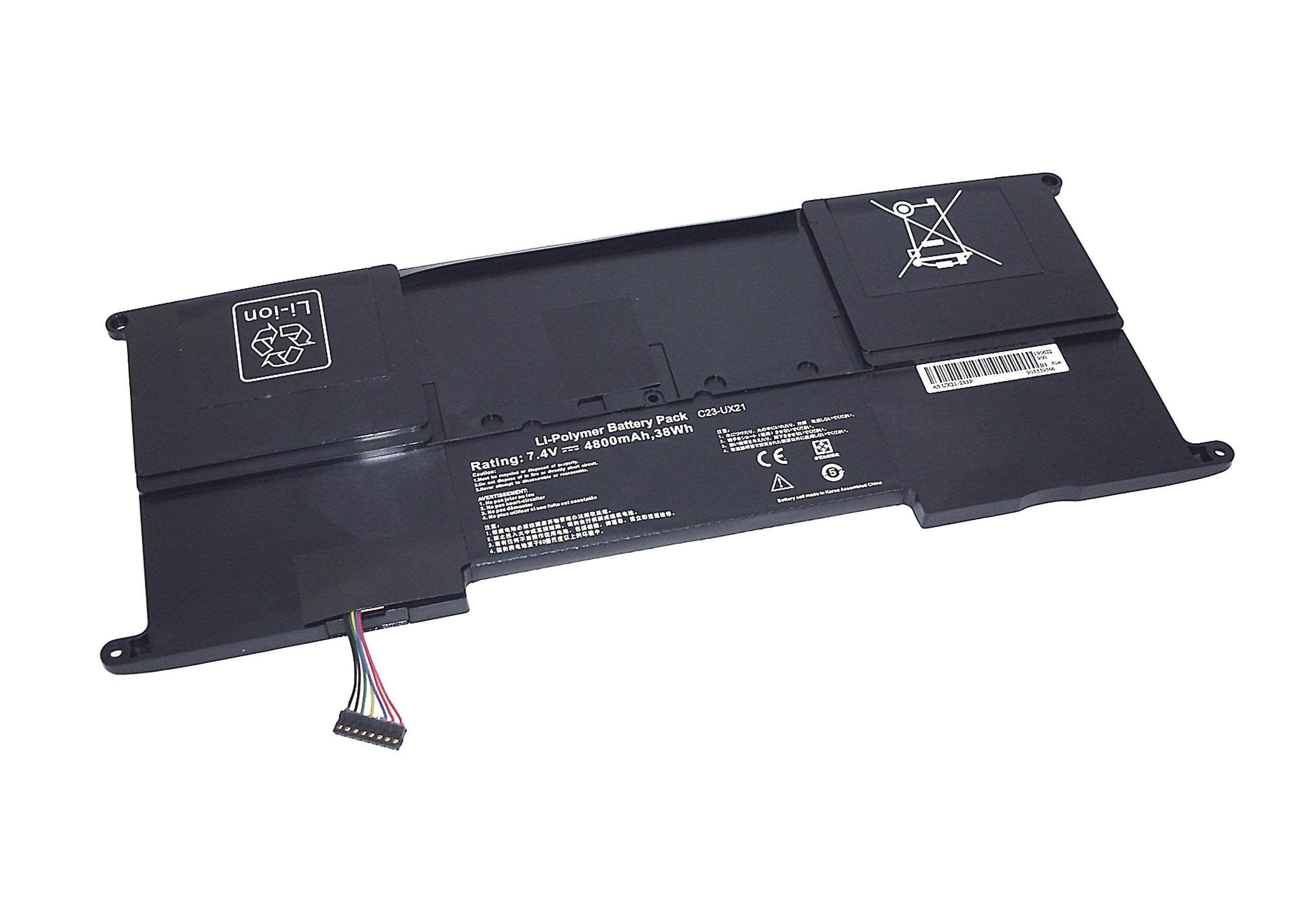 Аккумулятор для ноутбука Asus C23-UX21 UX21-2S3P 7,4 V 4800 mAh - фото 1 Аккумулятор для ноутбука Asus C23-UX21 UX21-2S3P 7,4 V 4800 mAh - фото 1