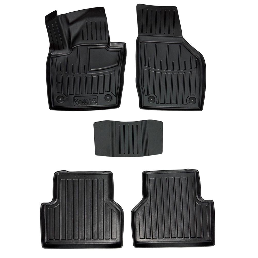 Коврики в салон SOVA-PL для Audi Q3 8U 2011-2019 резиновые 5 шт. Черный (28800585)