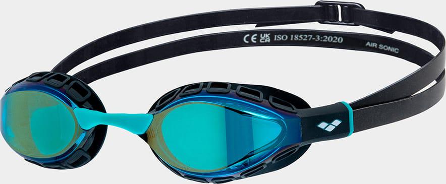 Очки для плавания Arena AIR SONIC MIRROR One Size Бирюзовый/Черный (38100303)