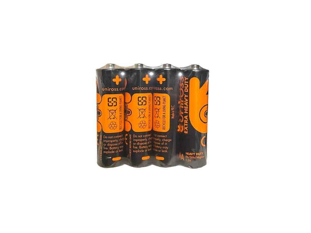 Батарейка солевая Uniross LR6/AA SHRINK OF 4AA EXTRA HEAVY DUTY ПВХ 4 шт. (1086916)