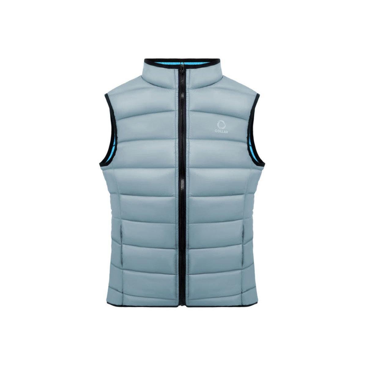 Жилет чоловічий Сollar Vest XL Сіро-блакитний (25876973)