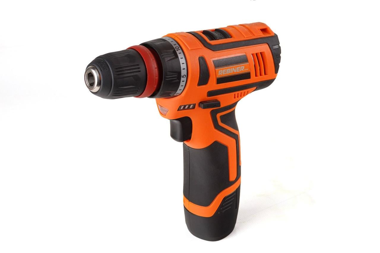 Шуруповерт аккумуляторный Rebiner RAD-12LiSL SPEED LOCK DFR 12 В 2 скорости быстросменный патрон 2 АКБ/кейс (3020913425)