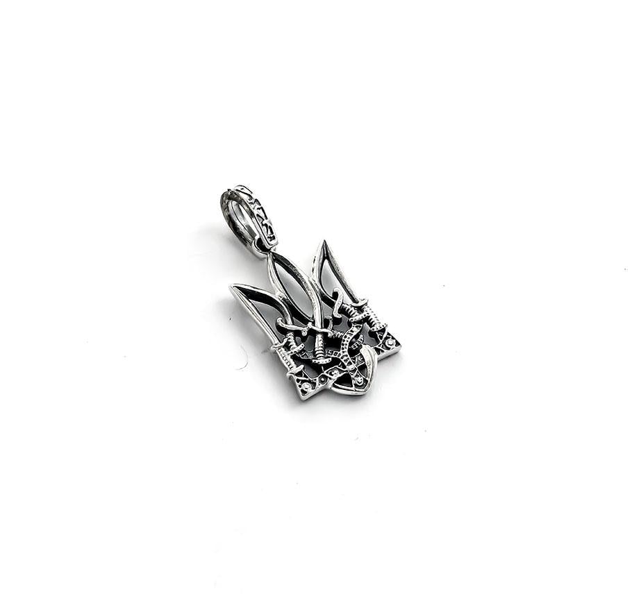 Кулон Maxi Silver 7450 Герб Украины с саблями (87450)