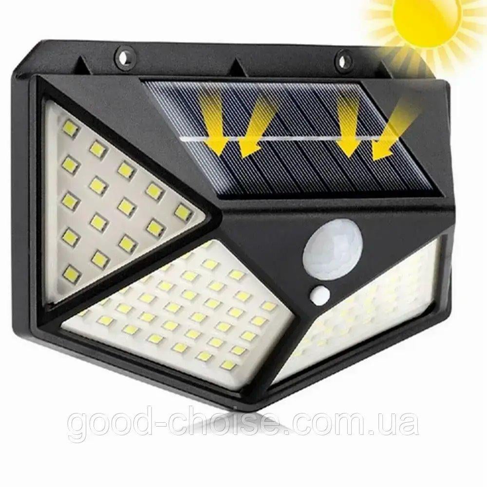 Фонарь уличный настенный Solar Interaction Wall Lamp BK-100 с датчиком движения и 3-я режимами - фото 5