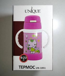 Термос детский Unique с силиконовой трубочкой 0,23 л Фиолетовый (MX-10083) - фото 2 Термос детский Unique с силиконовой трубочкой 0,23 л Фиолетовый (MX-10083) - фото 2