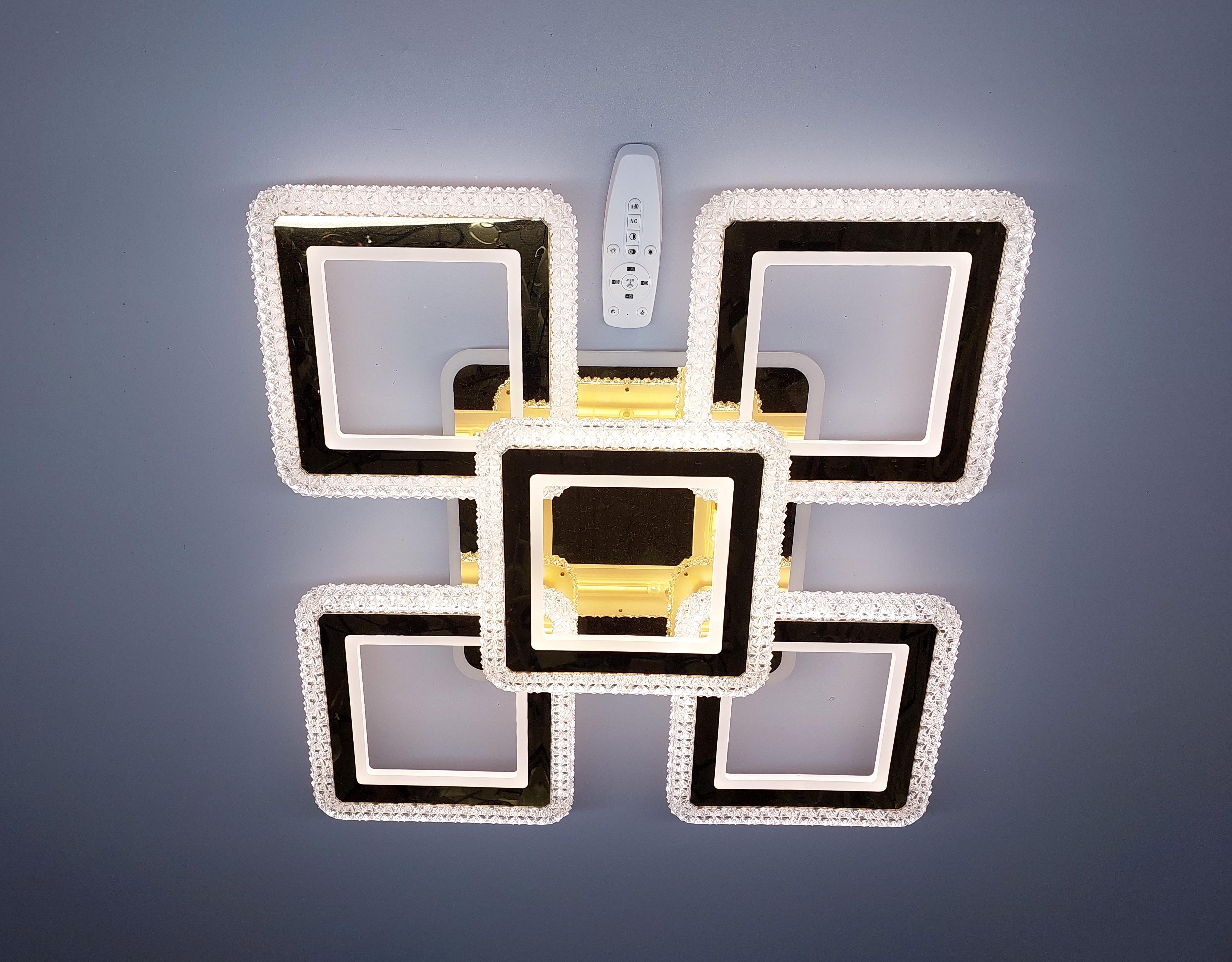 Люстра світлодіодна 82/5 GD+RGB з підсвіткою 250/36W Золотий (18205062) - фото 5 Люстра світлодіодна 82/5 GD+RGB з підсвіткою 250/36W Золотий (18205062) - фото 5