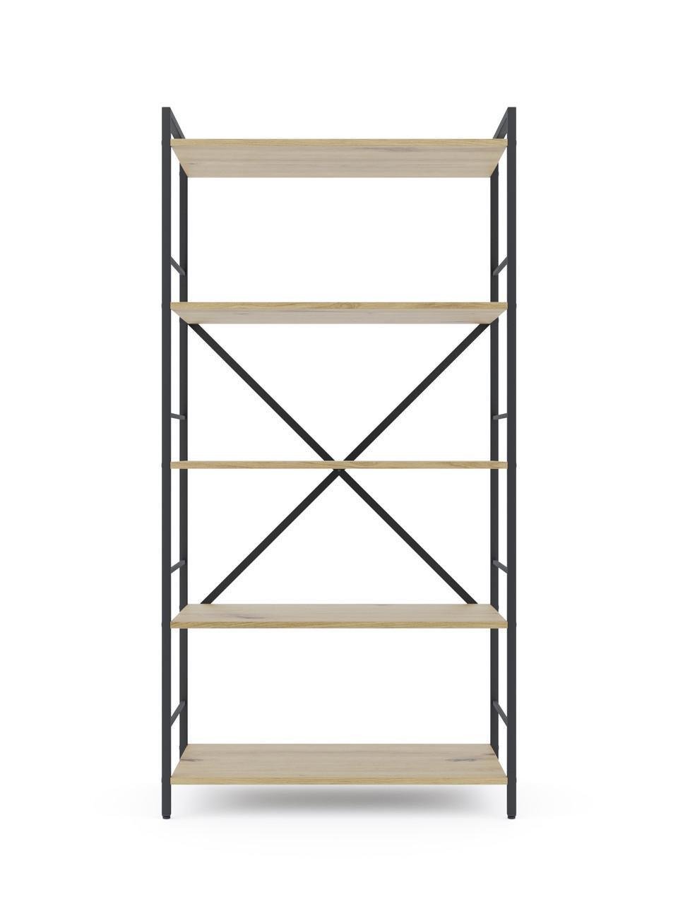 Стеллаж Меткас Лофт 75 кг/полку 5 полок ЛДСП 1600x800x400 мм металлический (2640911728)