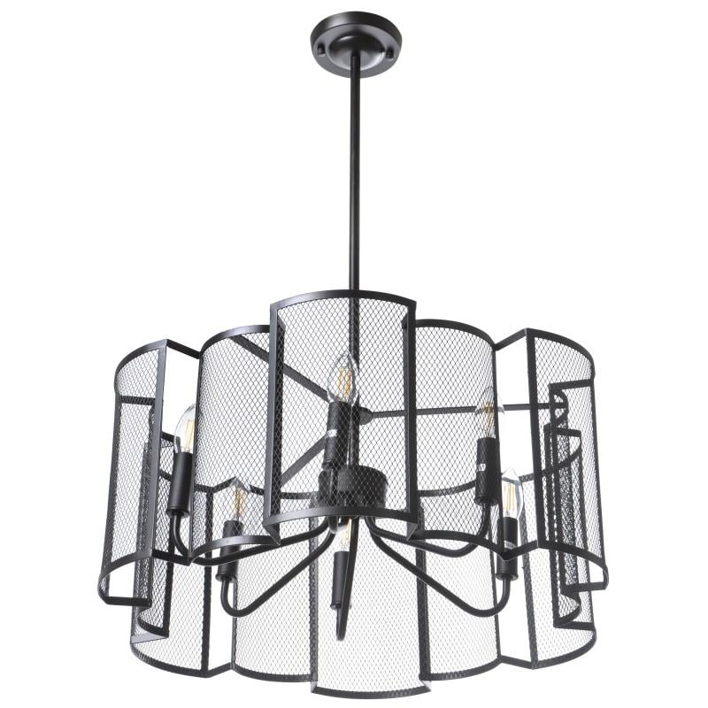 Люстра потолочная лофт Brille BL-400S/6 E14 BK