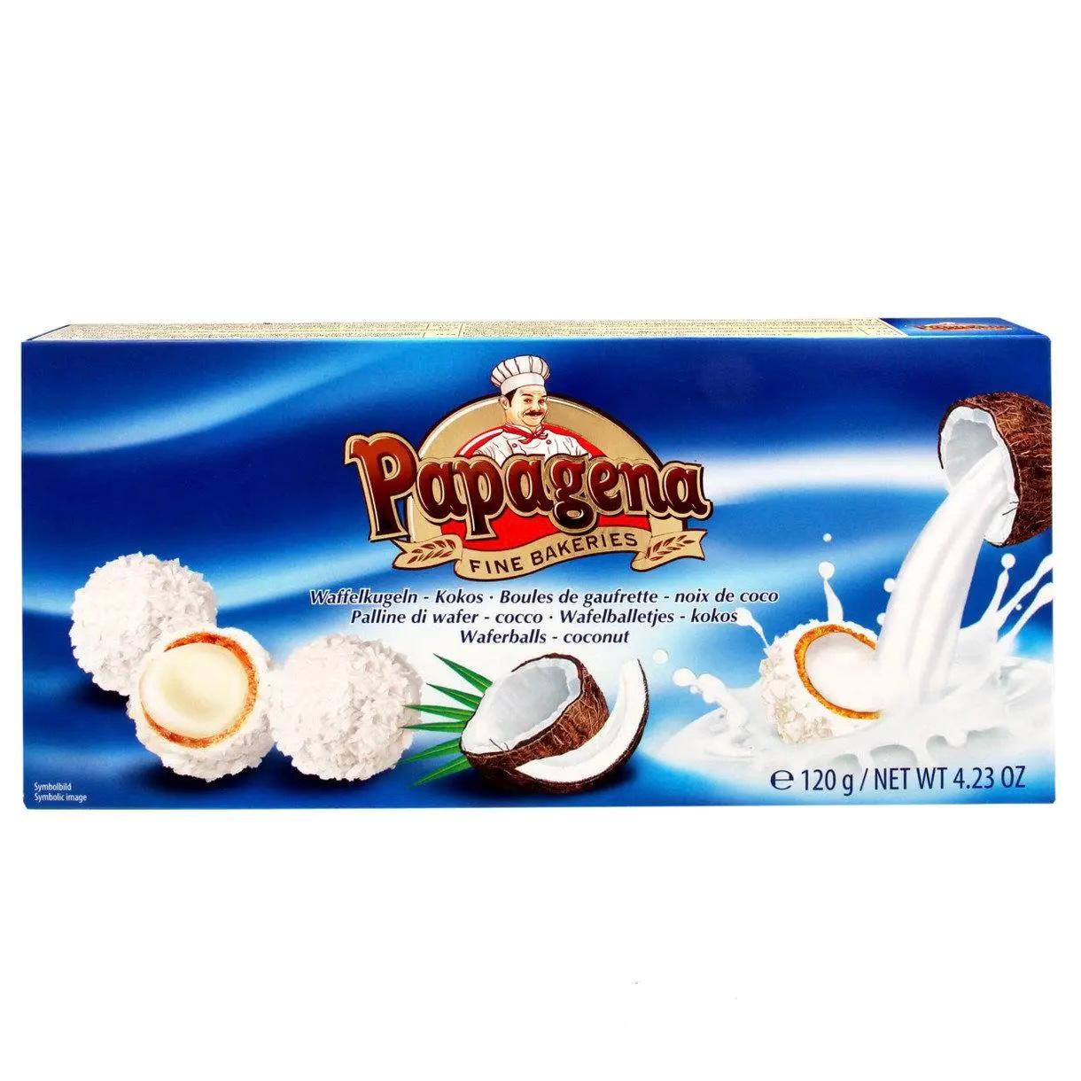 Вафельные шарики Papagena Кокос 120 г Вафельные шарики Papagena Кокос 120 г