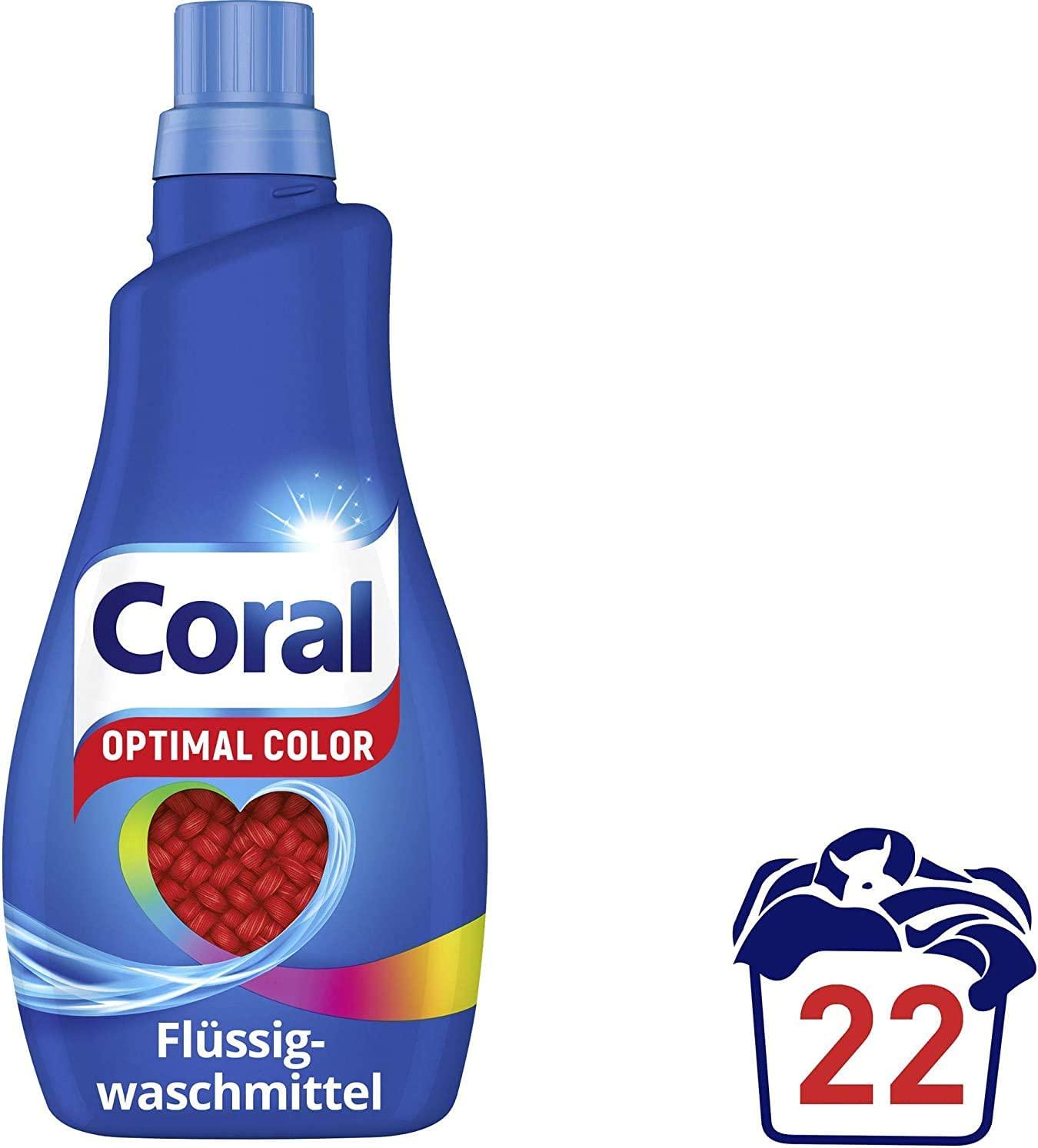 Гель для прання Coral Optimal Color для кольорових речей 1100 мл (11011115) - фото 2