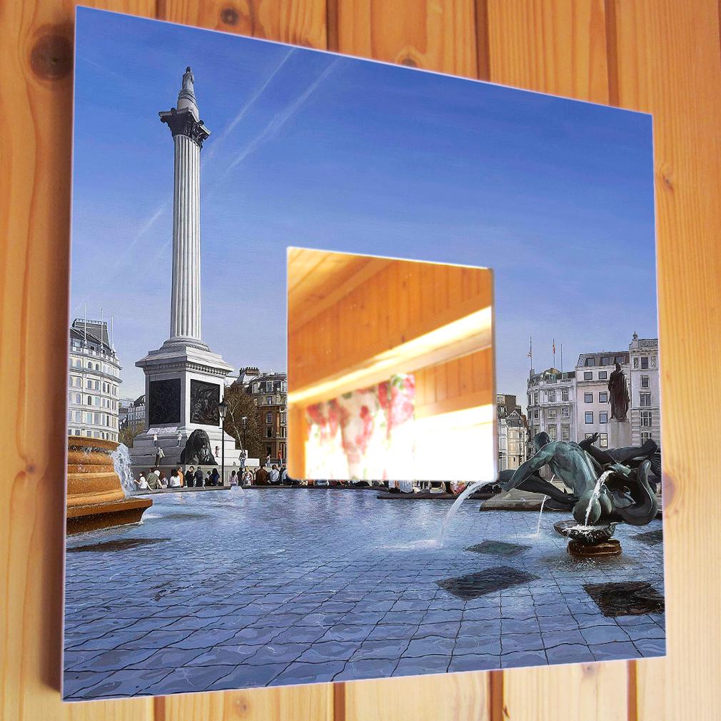 Дзеркало декоративне Фотореалізм Лондон Англія UK 260х260 мм (M00407)