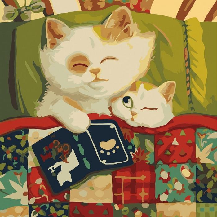 Картина по номерам Ідейка Спокойной ночи 2 30х30 см (KHO4160)