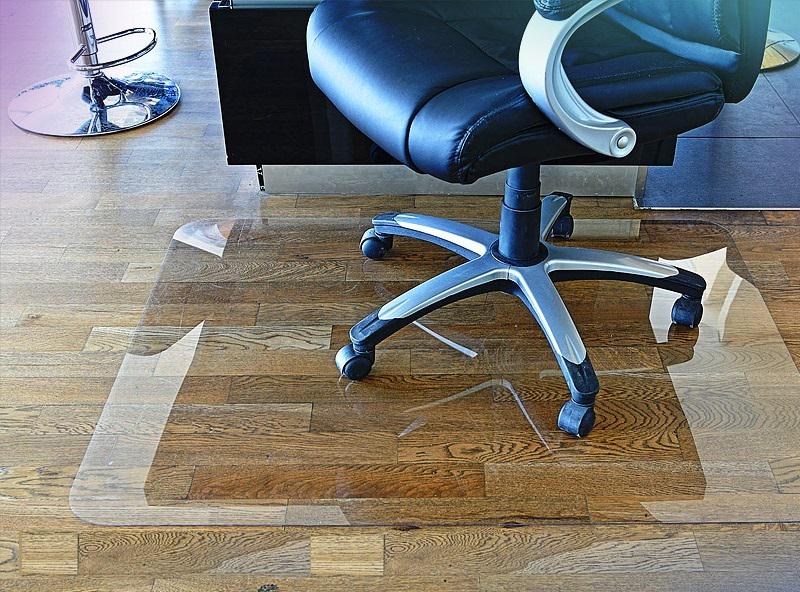 Захисний килимок під крісло з монолітного полікарбонату Poly-Frik 0,8 мм 1000х1240 мм Прозорий (ZK-08) - фото 6