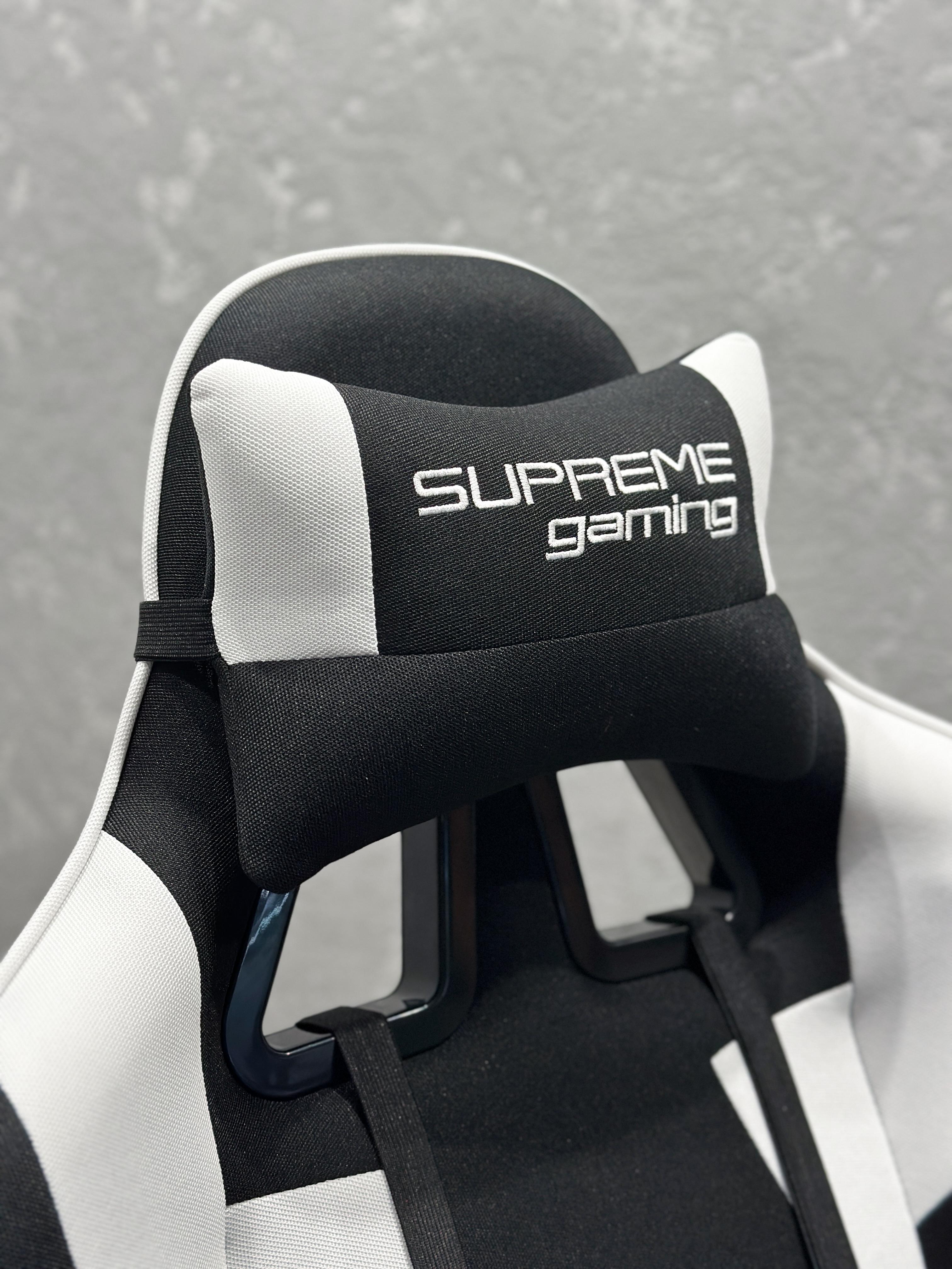 Кресло игровое для геймеров и работы Gaming Sp Черный с белым - фото 8
