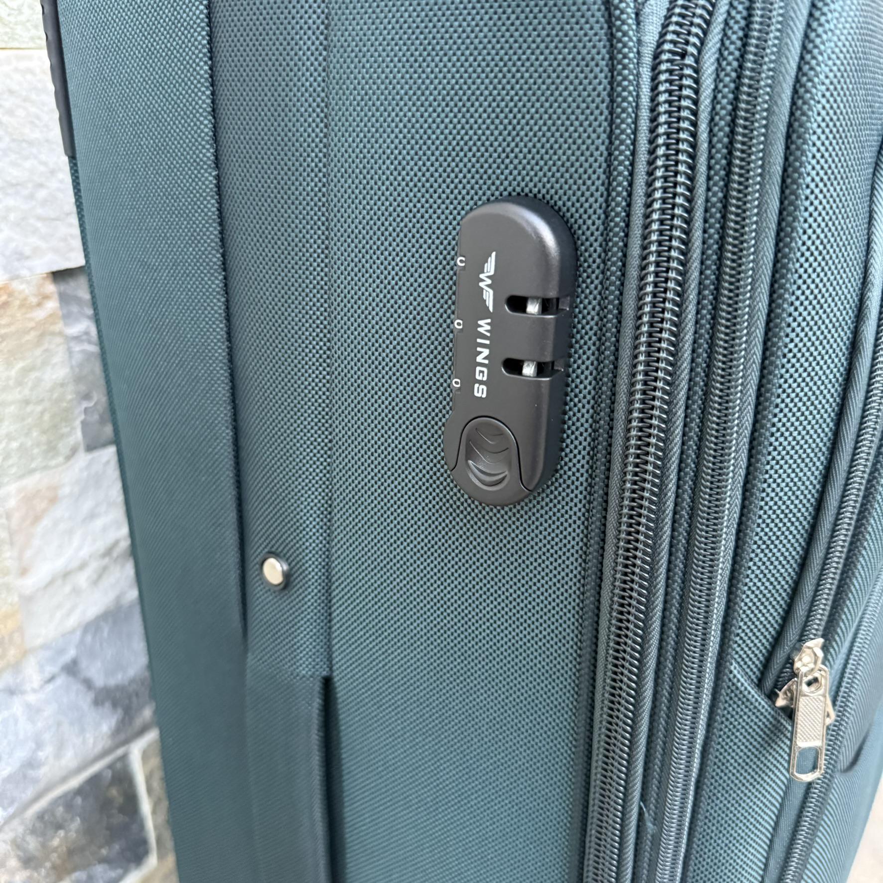 Валіза тканинна Wings 1708 на 4 колесах L Зелений (30485126) - фото 5 Валіза тканинна Wings 1708 на 4 колесах L Зелений (30485126) - фото 5